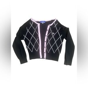 Burberry Blue Label Black and Pink Women's Cardigan